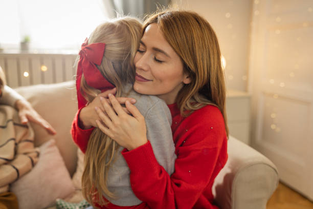 istock Christmas at home with family 1855653782