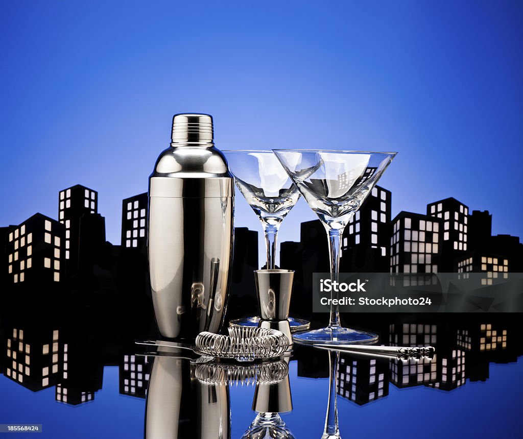 Metrópole barman ferramentas - Foto de stock de Copo de Martini royalty-free