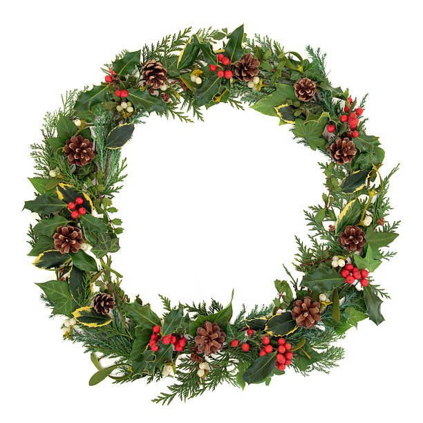 istock Natural Christmas Wreath 185568524