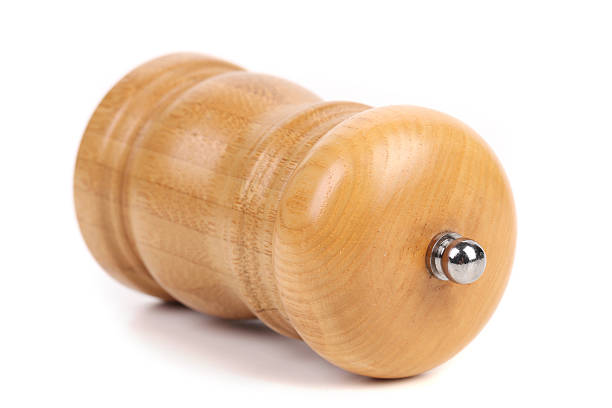 istock Wooden pepper or salt pot. 185568842