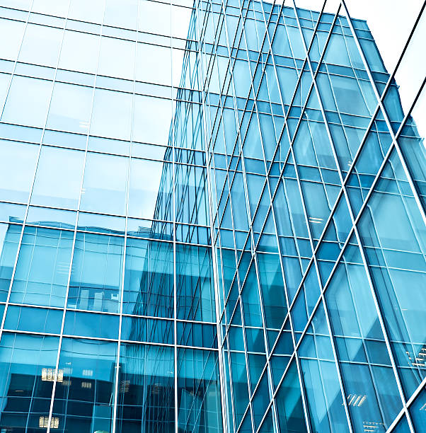 istock light blue glass texture of transparent skyscrapers 185574641