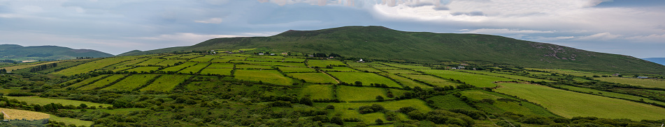 Panorama of Ireland countryside