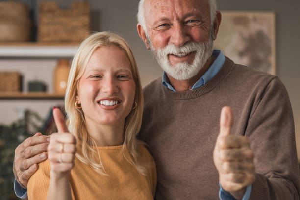 istock Grandfather and granddaughter 1855747560
