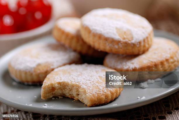 Shortbread Cookies With Icing Sugar Stock Photo - Download Image Now - Backgrounds, Baked, Baked Pastry Item