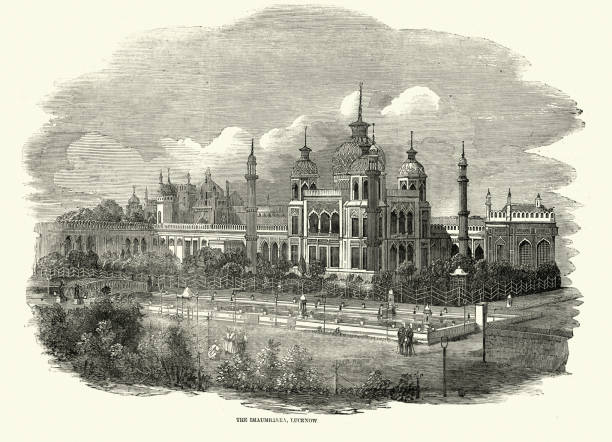 istock Bara Imambara an imambara complex in Lucknow, India, built by Asaf-ud-Daula, Nawab of Awadh, in 1784, 1850s, Indian History 1855753771