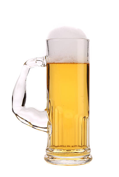 istock Tall narrow glass of beer. 185576630
