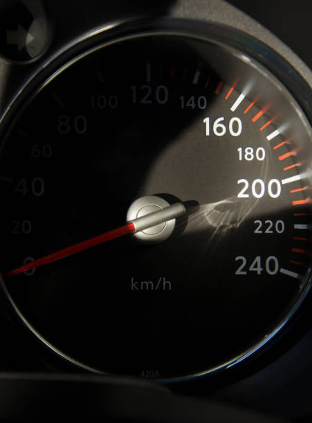 istock pickup speedometer, speed meter up to 240km per hour 1855804597