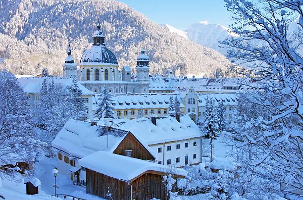 Ettal abbey in winter