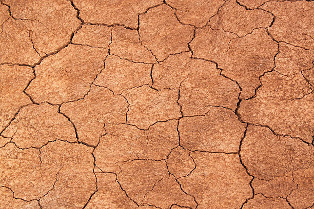 istock Cracked Earth Background. Cheltenham Badlands, Caledon, Ontario, Canada 185580939