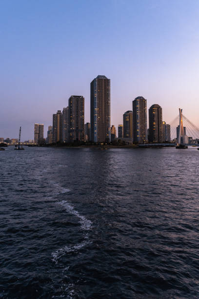 istock Towers of condominiums in the evening 1855813471