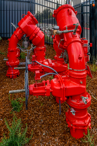 Backflow preventers, used to prevent water from fire suppression systems from entering domestic water supplies.