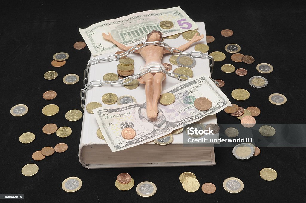 Cristo e denaro - Foto stock royalty-free di Azioni e partecipazioni