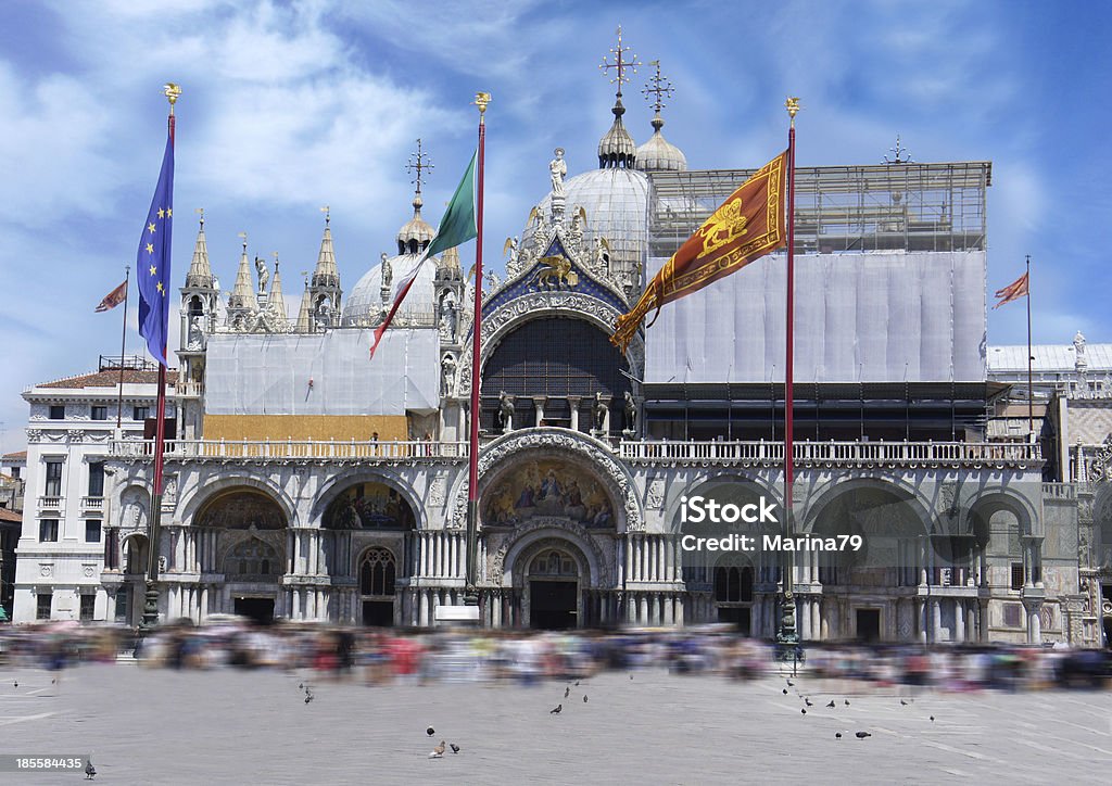 Bazylika św. Marka w Piazza San Marco, Wenecja, Włochy - Zbiór zdjęć royalty-free (Architektura)