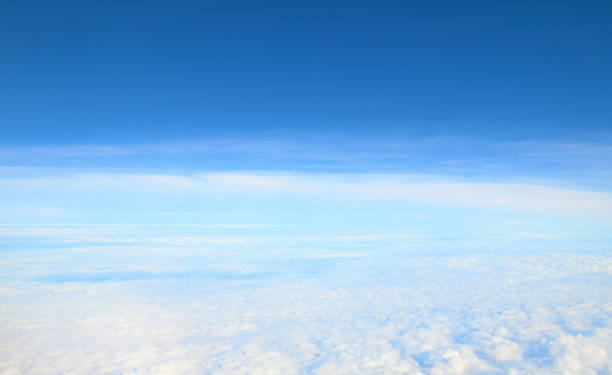 blue sky and clouds background.
in-flight photography.