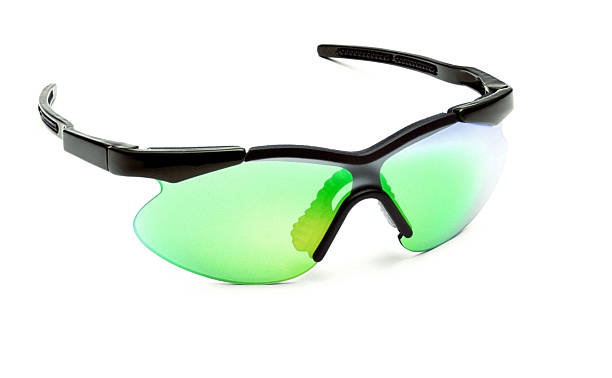 istock Plastic sunglasses with green glass 185586128