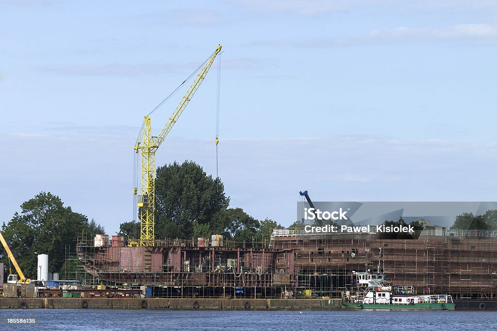 La construcción de buques en shipyard Gdansk - Foto de stock de Acero libre de derechos