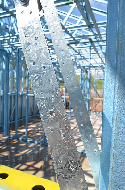 House Construction Detail of a steel framed house australia house home interior housing development stock pictures, royalty-free photos & images