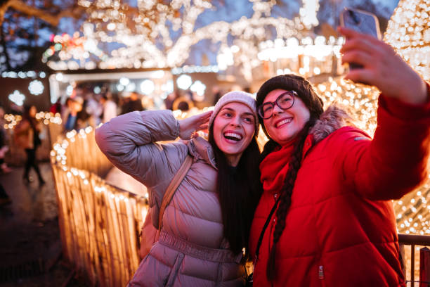 istock Christmas market with my best friend 1855877643
