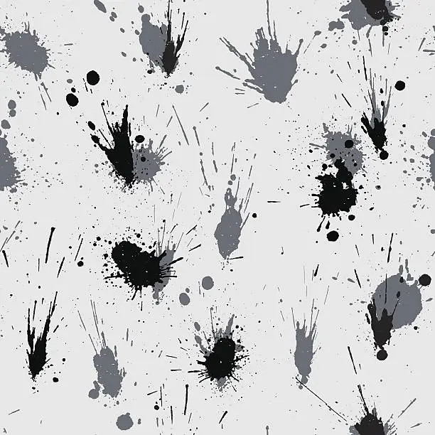 Vector illustration of Ink seamless texture.