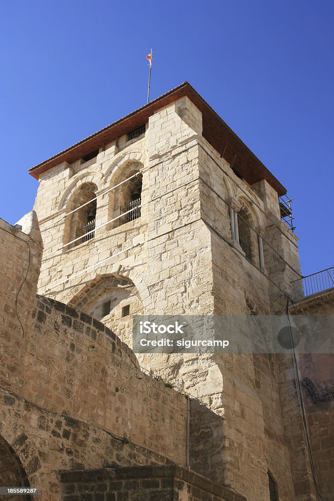 Puerta iglesia del sepulcro santo en Jerusalén, Israel. - Foto de stock de Arquitectura libre de derechos