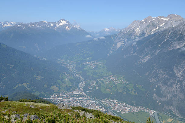 vista dal venet, austria - hoher riffler foto e immagini stock