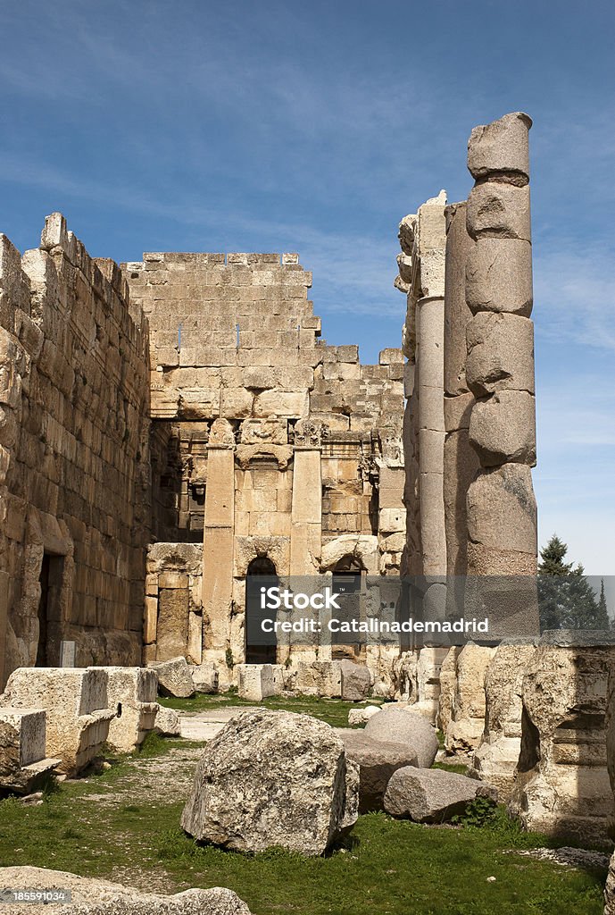 Big pedras e colunas, Baalbek, Líbano - Royalty-free Ao Ar Livre Foto de stock