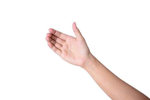 istock Woman hand like holding mobile phone 185591814
