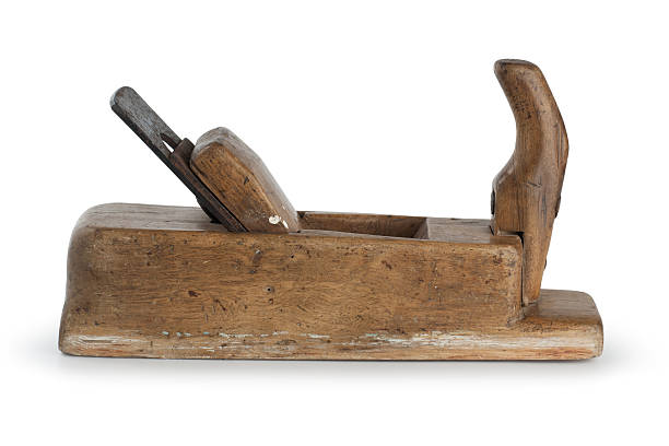 istock Planer. Old, wooden, isolated. Clipping path 185594567