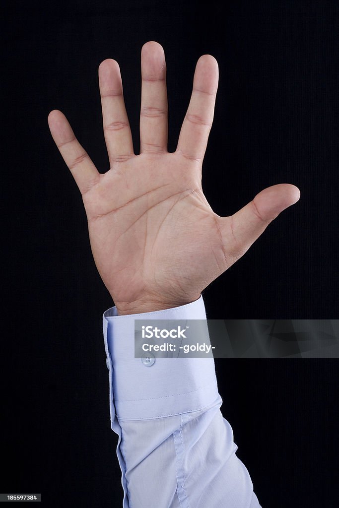 Alzar la mano humana - Foto de stock de Adulto libre de derechos