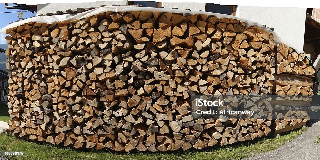 Ein Haufen trockenen Brennholz - Lizenzfrei Allgemein beschreibende Begriffe Stock-Foto