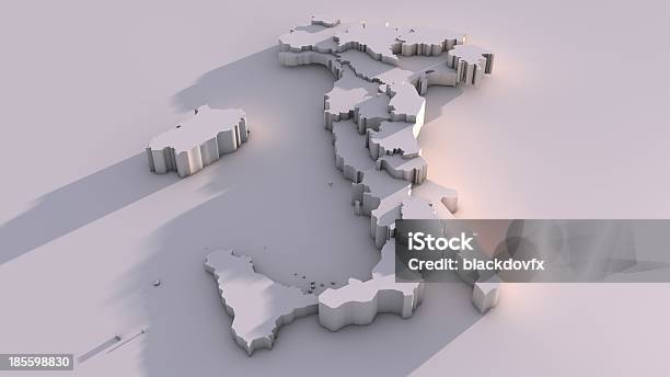 Mapa De Italia Foto de stock y más banco de imágenes de Italia - Italia, Mapa, Bandera