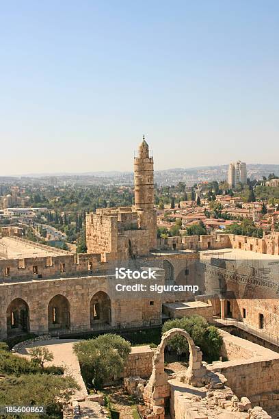 Torre De David Jerusalén Israel Foto de stock y más banco de imágenes de Antigüedades - Antigüedades, Arquitectura, Ciudad Vieja - Jerusalén