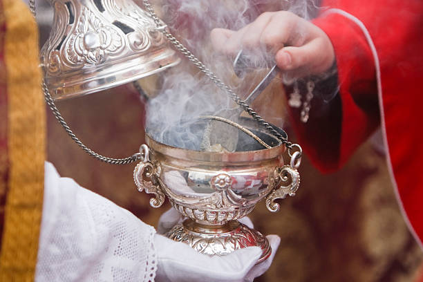 istock Censer of silver or alpaca 185601055