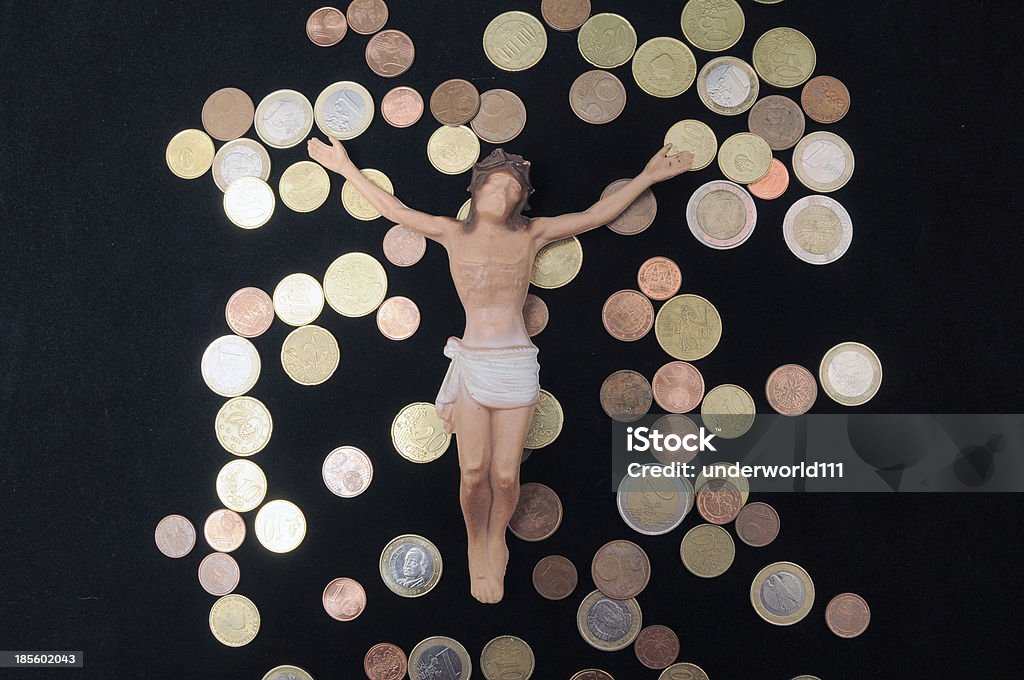 Christ und Geld - Lizenzfrei Bankkarte Stock-Foto