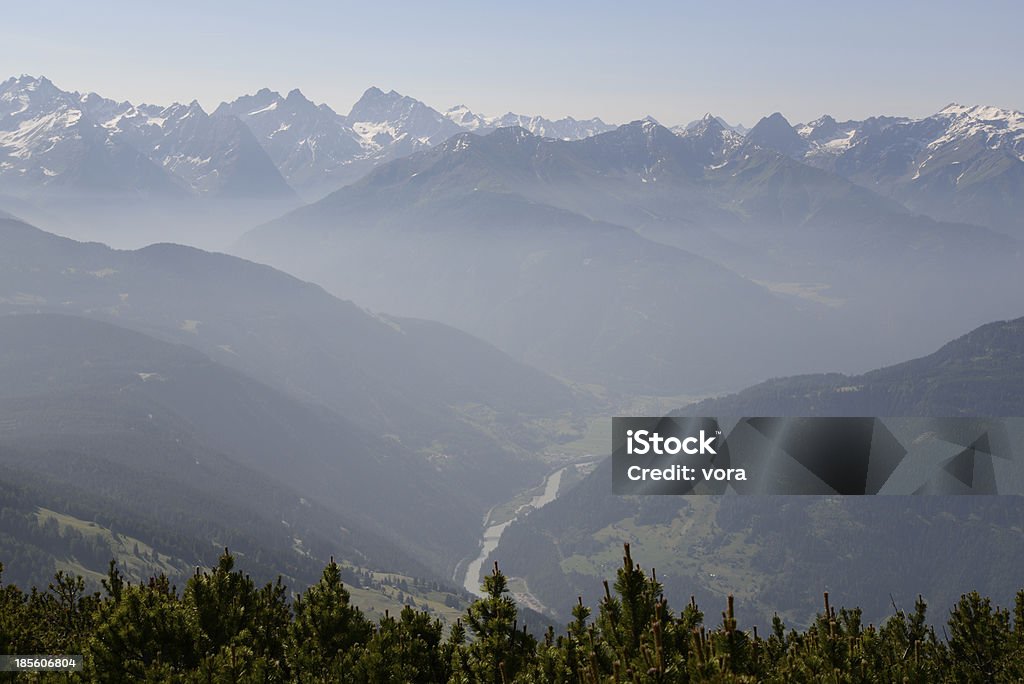 Venet 、オーストリアからの眺め - エッツタール・アルプスのロイヤリティフリーストックフォト