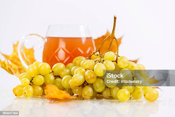 Glass Of Wine With Grapes And Leaves Stock Photo - Download Image Now - Agriculture, Alcohol - Drink, Alcohol Abuse