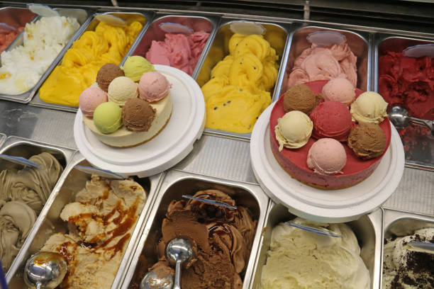 istock Italian Fresh fruit made gelato cake 1856100584