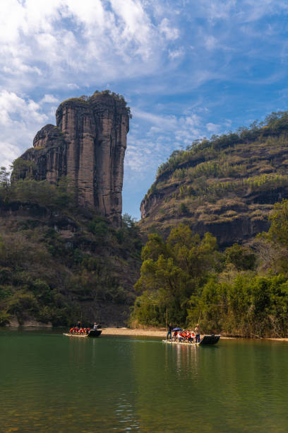 istock Wuyishan Yufu Peak, Fujian, China. Vertical image with copy space for text 1856108390