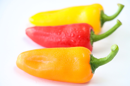 Ripe chili pepper isolated on a white background. File contains clipping path.