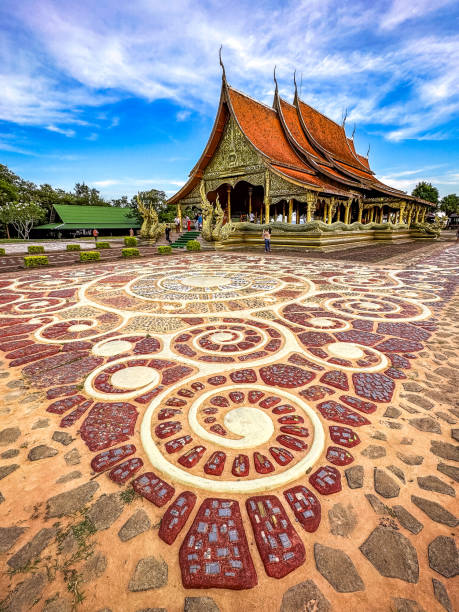 istock Wat Sirindhorn Wararam glowing temple in Ubon, Thailand 1856164194