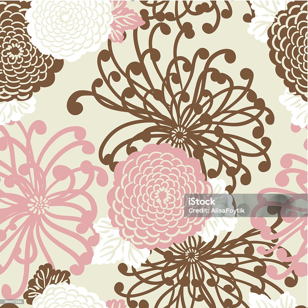 Flower Doodle Art Deco Flower seamless pattern, retro style, vector illustration Backgrounds stock vector