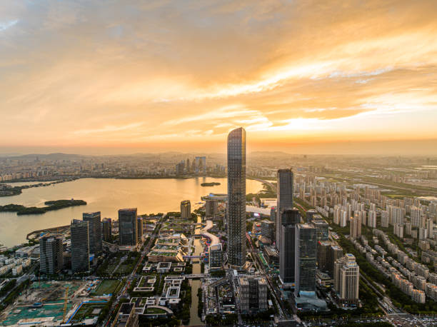 istock Suzhou Jinji Lake and Urban Architecture 1856192187