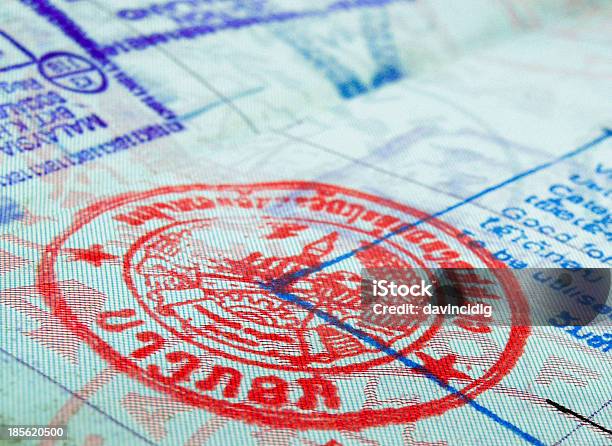 Visa - zdjęcia stockowe i więcej obrazów Bliskie zbliżenie - Bliskie zbliżenie, Czerwony, Egzotyka