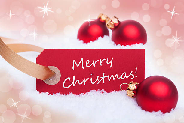 istock Red Tag With Merry Christmas 185620545