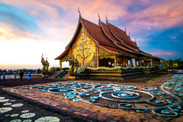 istock Wat Sirindhorn Wararam glowing temple in Ubon, Thailand 1856229755