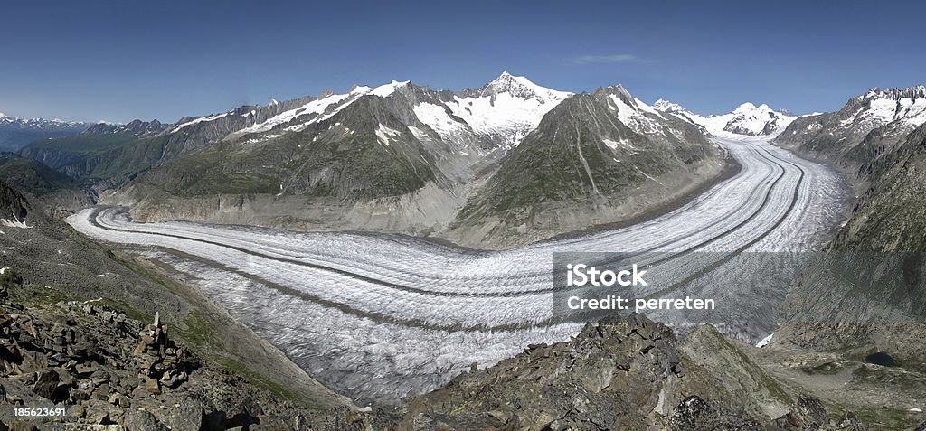 Exclusiva glaciar Aletsch - Foto de stock de Aire libre libre de derechos