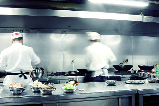 istock motion chefs of a restaurant kitchen 185624353