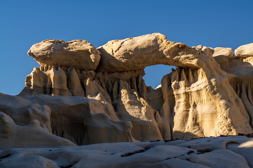 Rock formation at Valley of Dreams, New Mexico, USA
