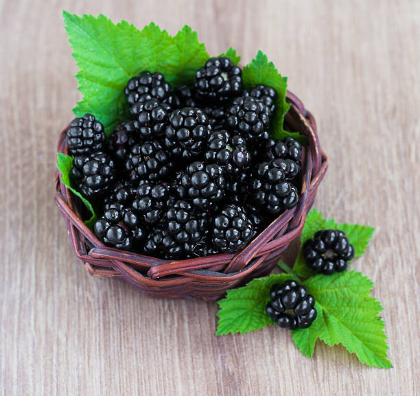 istock Basket  of Blackberries 185626362