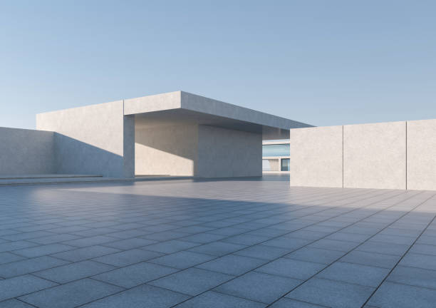 istock Clean ground squares and building facades 1856264553